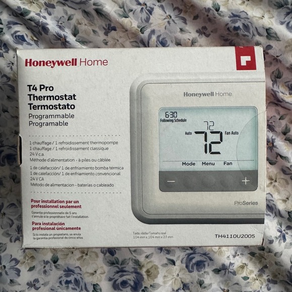 Honeywell Home T4 Pro Programmable Thermostat TH4110U2005. Open Box Unused. - Picture 1 of 4